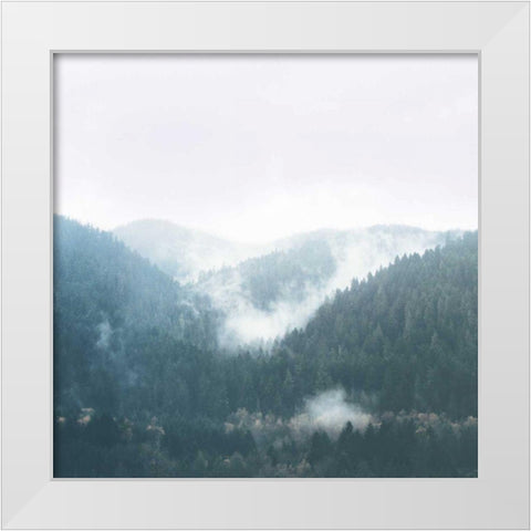 Landscape I Blue White Modern Wood Framed Art Print by Marshall, Laura