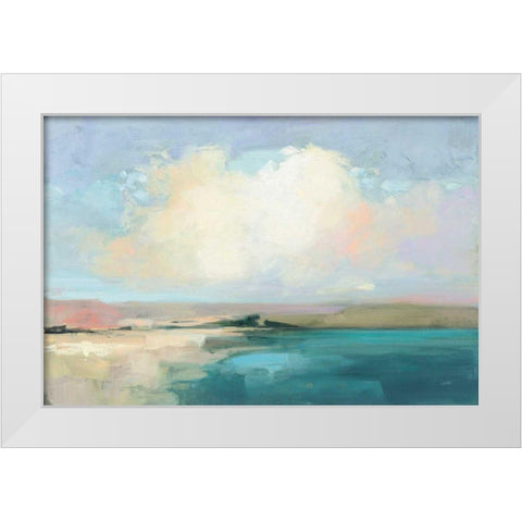 Coastal Sky White Modern Wood Framed Art Print by Purinton, Julia