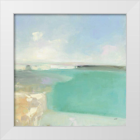 Summer Coastline White Modern Wood Framed Art Print by Purinton, Julia