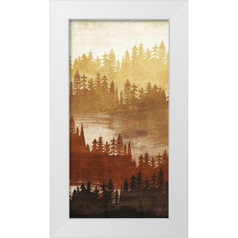 Mountainscape Spice Panel II White Modern Wood Framed Art Print by Mullan, Michael