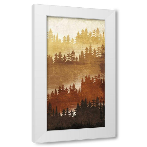 Mountainscape Spice Panel III White Modern Wood Framed Art Print by Mullan, Michael