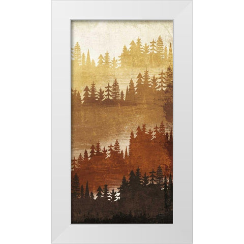 Mountainscape Spice Panel III White Modern Wood Framed Art Print by Mullan, Michael