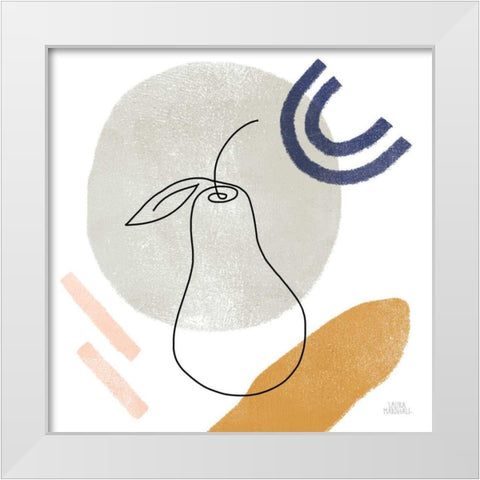 Kitchen Table III White Modern Wood Framed Art Print by Marshall, Laura