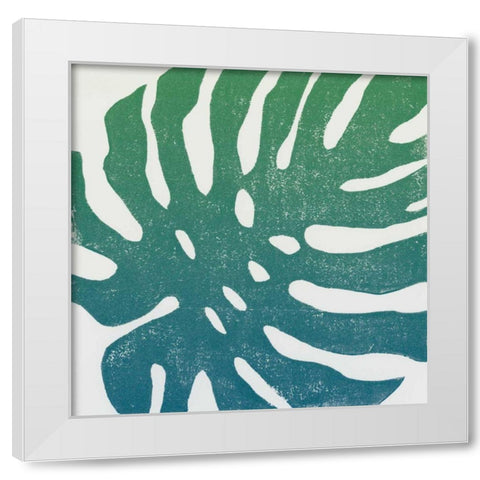 Tropical Treasures I Blue Green White Modern Wood Framed Art Print by Hershey, Moira