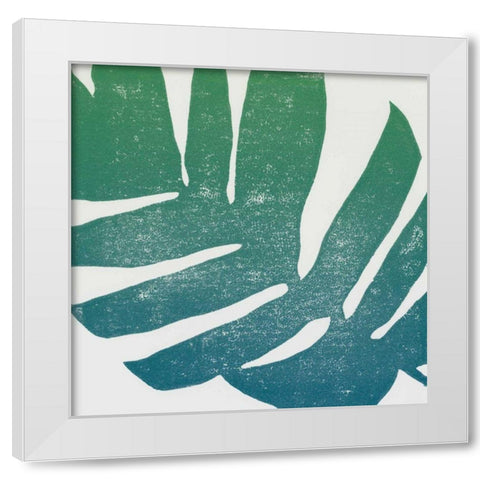 Tropical Treasures II Blue Green White Modern Wood Framed Art Print by Hershey, Moira