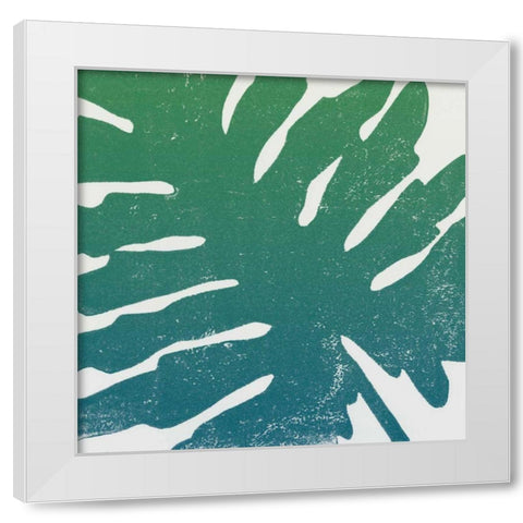 Tropical Treasures IV Blue Green White Modern Wood Framed Art Print by Hershey, Moira