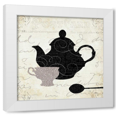 Cream and Sugar II White Modern Wood Framed Art Print by Pela