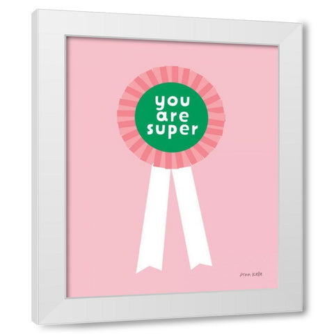 Super Award White Modern Wood Framed Art Print by Kelle, Ann