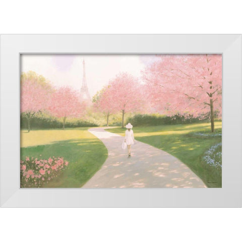 Printemps a Paris II White Modern Wood Framed Art Print by Fabiano, Marco