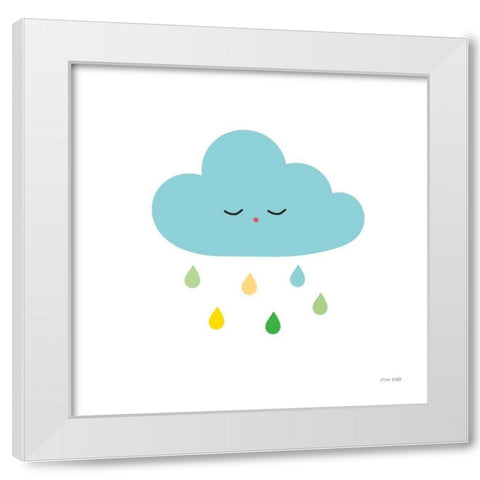 Sleepy Cloud I White Modern Wood Framed Art Print by Kelle, Ann
