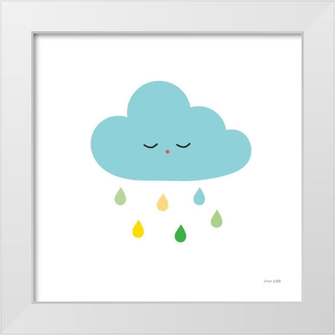 Sleepy Cloud I White Modern Wood Framed Art Print by Kelle, Ann