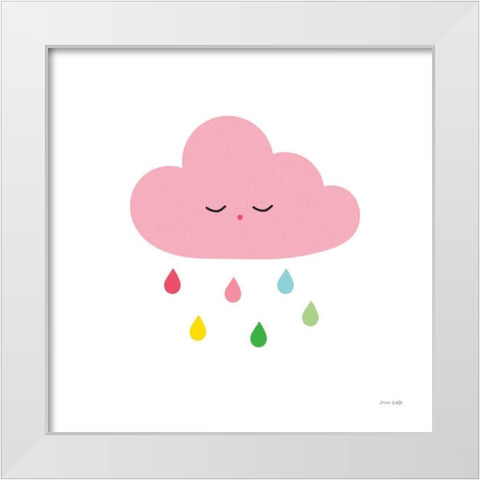 Sleepy Cloud II White Modern Wood Framed Art Print by Kelle, Ann