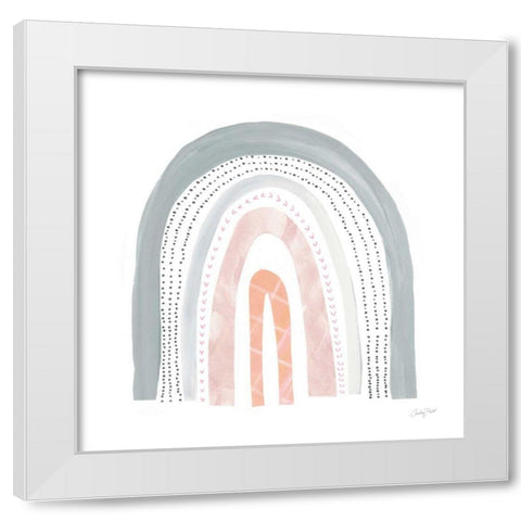 Boho Rainbow I White Modern Wood Framed Art Print by Prahl, Courtney