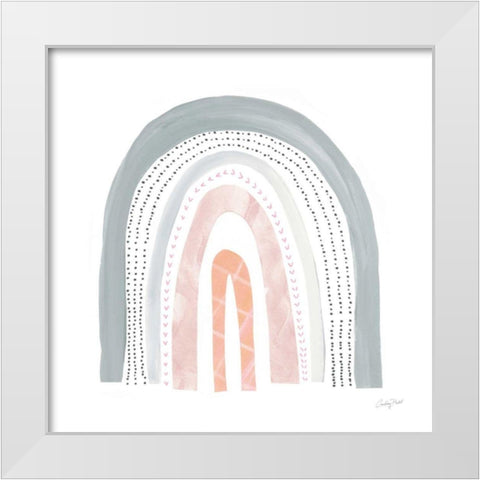 Boho Rainbow I White Modern Wood Framed Art Print by Prahl, Courtney