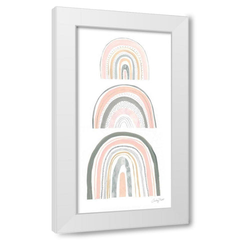 Boho Rainbow VI White Modern Wood Framed Art Print by Prahl, Courtney