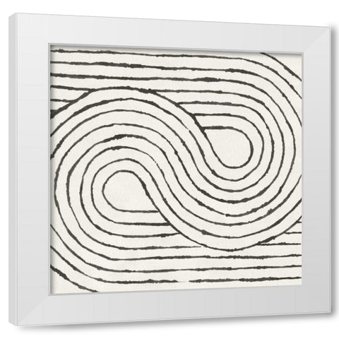 Rainbow Road I BW White Modern Wood Framed Art Print by Hershey, Moira