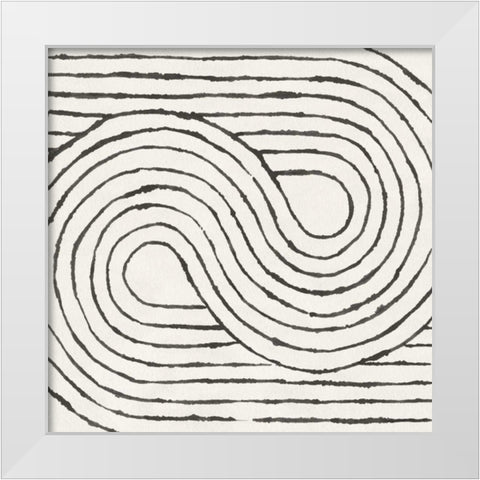 Rainbow Road I BW White Modern Wood Framed Art Print by Hershey, Moira