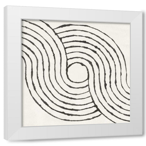 Rainbow Road II BW White Modern Wood Framed Art Print by Hershey, Moira