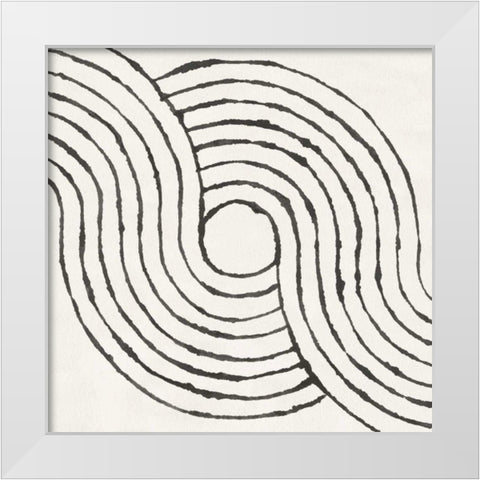 Rainbow Road II BW White Modern Wood Framed Art Print by Hershey, Moira