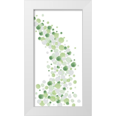 Dots Abstract I White Modern Wood Framed Art Print by DeNeige, Elyse