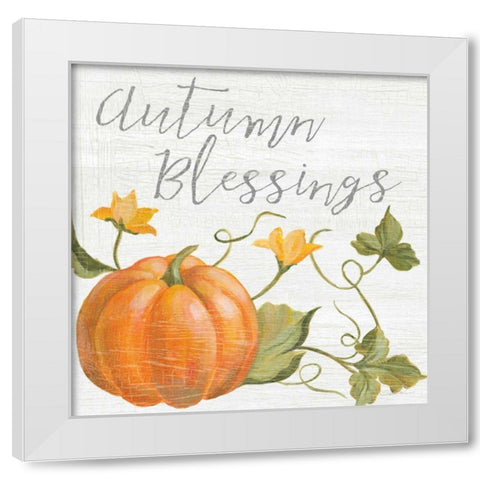 Fall Splendor II White Modern Wood Framed Art Print by Vassileva, Silvia