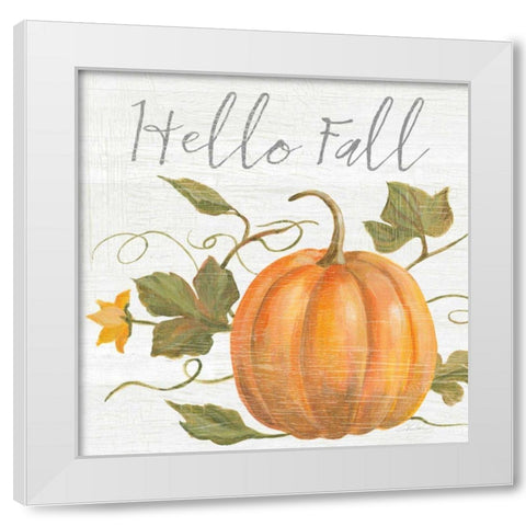 Fall Splendor V White Modern Wood Framed Art Print by Vassileva, Silvia