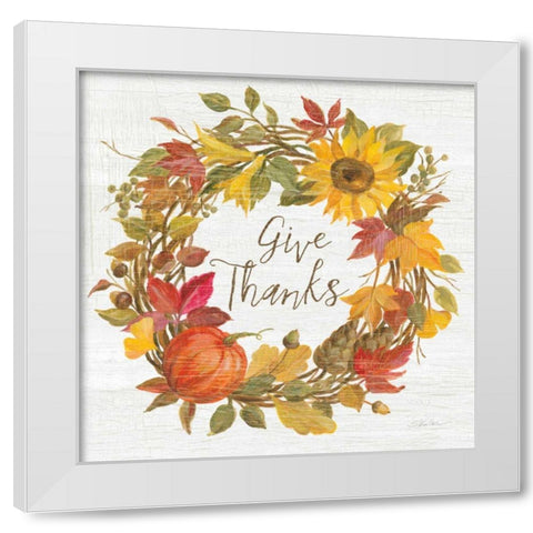 Fall Splendor VII White Modern Wood Framed Art Print by Vassileva, Silvia