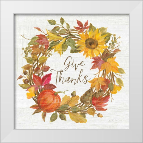 Fall Splendor VII White Modern Wood Framed Art Print by Vassileva, Silvia