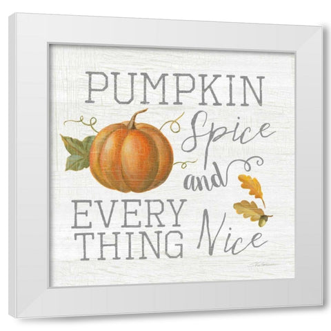 Fall Splendor VIII White Modern Wood Framed Art Print by Vassileva, Silvia
