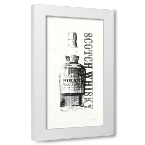 Scotch BW Crop White Modern Wood Framed Art Print by Tillmon, Avery