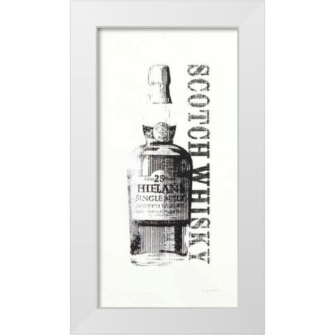 Scotch BW Crop White Modern Wood Framed Art Print by Tillmon, Avery