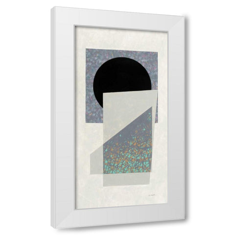 Full Moon I v2 Panel White Modern Wood Framed Art Print by Schick, Mike