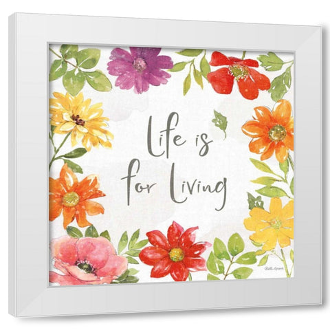 Farmhouse Floral II White Modern Wood Framed Art Print by Grove, Beth