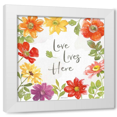 Farmhouse Floral III White Modern Wood Framed Art Print by Grove, Beth