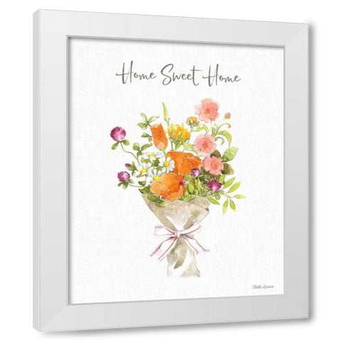 Farmhouse Floral IV White Modern Wood Framed Art Print by Grove, Beth