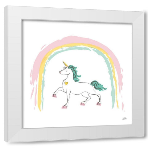 Rainbow Dream I White Modern Wood Framed Art Print by Averinos, Melissa