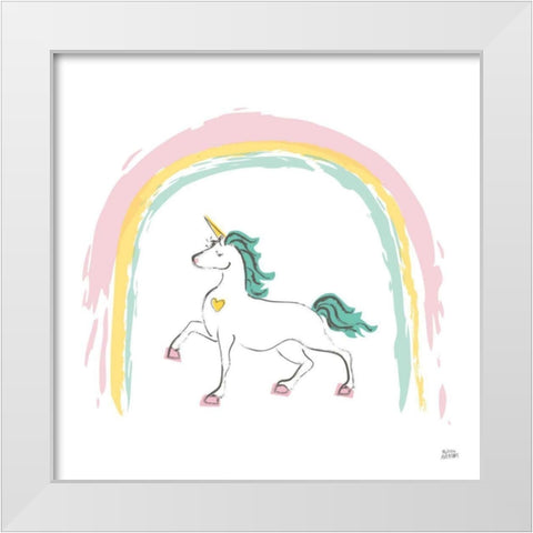 Rainbow Dream I White Modern Wood Framed Art Print by Averinos, Melissa