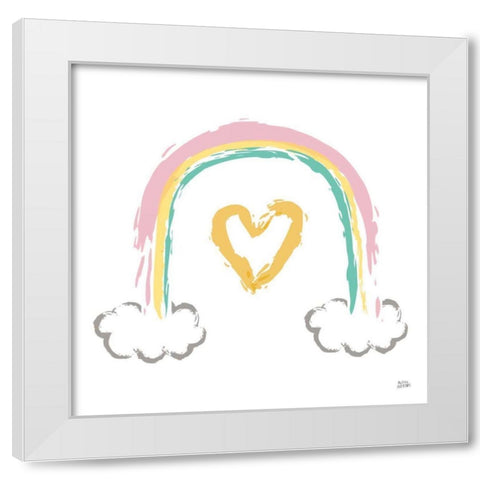 Rainbow Dream II White Modern Wood Framed Art Print by Averinos, Melissa