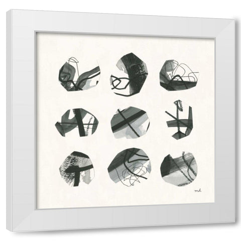 Tempest II White Modern Wood Framed Art Print by Hershey, Moira