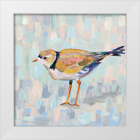 Coastal Plover IV v2 Neutral White Modern Wood Framed Art Print by Vertentes, Jeanette