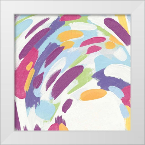 Laughter III Bright White Modern Wood Framed Art Print by Hershey, Moira