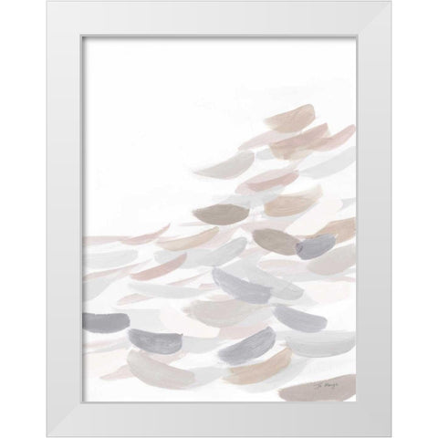 Drift Neutral White Modern Wood Framed Art Print by Maye, Jo