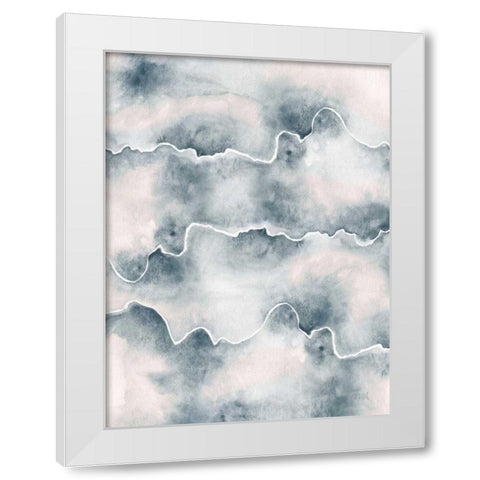 Flow II White Modern Wood Framed Art Print by Marshall, Laura