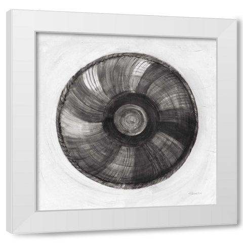 Woven Beauty II BW White Modern Wood Framed Art Print by Hristova, Albena