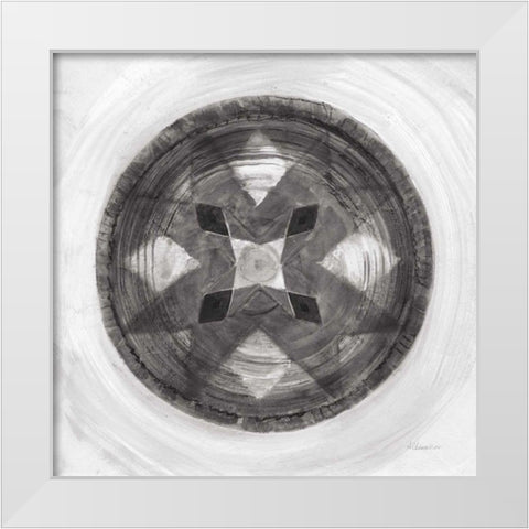 Woven Beauty III BW White Modern Wood Framed Art Print by Hristova, Albena