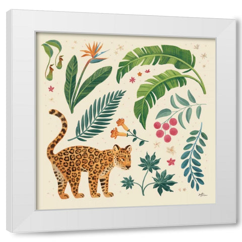 Jungle Love IV Cream White Modern Wood Framed Art Print by Penner, Janelle