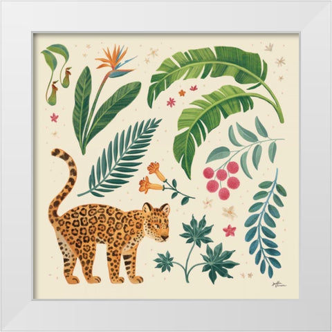 Jungle Love IV Cream White Modern Wood Framed Art Print by Penner, Janelle