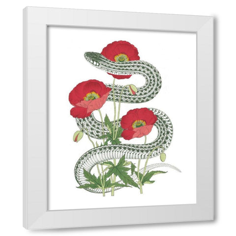 Natural Beauty II White Modern Wood Framed Art Print by Wild Apple Portfolio