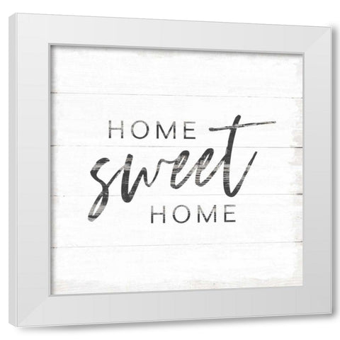 Home Inspiration I White Modern Wood Framed Art Print by Wild Apple Portfolio