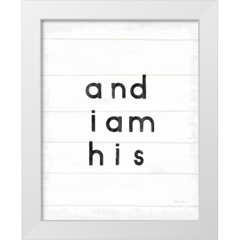 Words of Encouragement VIII on White Wood White Modern Wood Framed Art Print by Adams, Emily